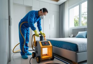 Matelas infestés de punaises de lit